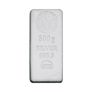 Lingote Plata Nadir Metal Rafineri 500 G