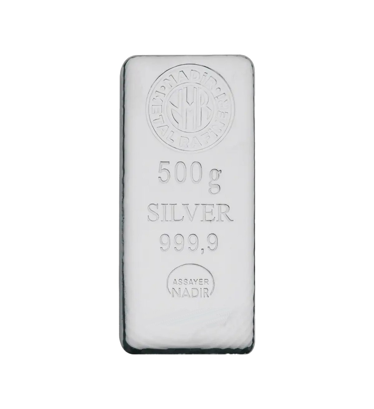 Lingote Plata Nadir Metal Rafineri 500 G