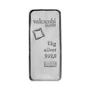 Lingote Valcambi Plata 1 kg — Minted
