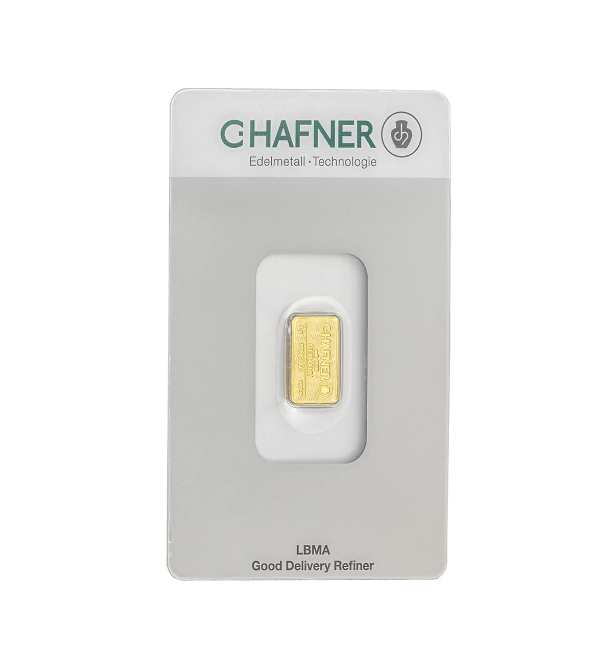 Lingote Oro C-Hafner 2g Minted