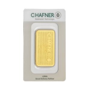 Lingote Oro C-Hafner 1 oz – Minted