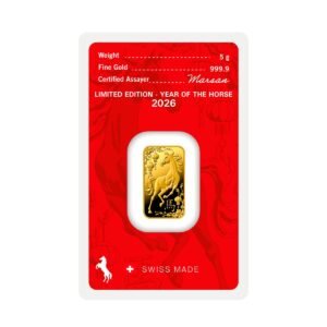 Lingote Argor-Heraeus Oro 5g Año del Caballo 2026