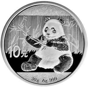Moneda Panda Chino Plata 30g  2017